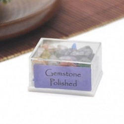 Gemstone Polished 1Box vegyes természetes durva kövek nyers rózsa kvarc kristály ásványi sziklák gyűjteménye