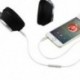 Fekete 3,5 mm-es férfi és férfi Aux-kábel kábele Kiegészítő sztereó audiokábel autós telefon PC-hez