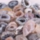 2.5x5cm 2Pc Agate Geodes Gyűjtemény Természetes kristályok felét gyógyító kő ékszer készítés
