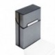 1PCS fekete alumínium fém szivar zseb cigaretta tartó dohány tároló doboz doboz