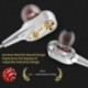 fehér 7D HIFI fülhallgató fülhallgató Dual Dynamaic illesztőprogram Super Bass sztereó fejhallgató fejhallgató