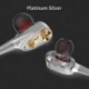 fehér 7D HIFI fülhallgató fülhallgató Dual Dynamaic illesztőprogram Super Bass sztereó fejhallgató fejhallgató