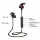 Fekete Forró vezeték nélküli Bluetooth 4.1 fejhallgató fejhallgató Kihúzhatatlan sztereó fülhallgató fülhallgató