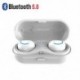Fehér (Bluetooth 5.0) Vezeték nélküli Bluetooth Earbuds w / Mic True Bass ikrek Stereo In-Ear fülhallgató