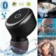 Fekete (Bluetooth 5.0) Vezeték nélküli Bluetooth Earbuds w / Mic True Bass ikrek Stereo In-Ear fülhallgató