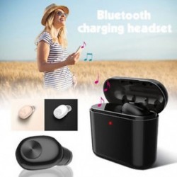 * 5 fekete (Bluetooth 4.1) Vezeték nélküli Bluetooth Earbuds w / Mic True Bass ikrek Stereo In-Ear fülhallgató