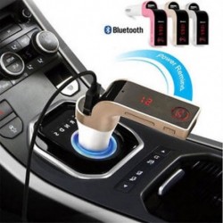 Bluetooth G7 autós készlet Kihangosító FM adó Rádió MP3 lejátszó és USB autós töltő