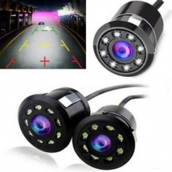 Vízálló 8 LED-es autós biztonsági másolat hátsó nézet Fordított parkoló HD kamera éjszakai látáskamera