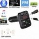 Autós készlet Kihangosító vezeték nélküli Bluetooth FM-adó MP3 lejátszó USB töltő LCD