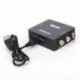 Fekete Mini HDMI - RCA AV / CVBS adapter HD 1080P HDMI2AV Video Converter TV-hez