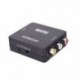 Fekete Mini HDMI - RCA AV / CVBS adapter HD 1080P HDMI2AV Video Converter TV-hez