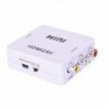 fehér Mini HDMI - RCA AV / CVBS adapter HD 1080P HDMI2AV Video Converter TV-hez