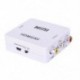 Fekete 1080P HDMI-RCA AV / CVBS adapter HD Mini HDMI2AV videó átalakító TV-hez