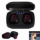 Gun Black Mini True vezeték nélküli Bluetooth fülhallgató fülhallgató HIFI fülhallgatóval