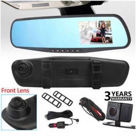 4.3â € ť HD 1080P Dual Lens hátsó tükör autó DVR Dash Cam felvevő kamera készlet