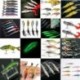 50db vörös földigiliszták Horgász csalik Crankbaits horogok Garnélarák Minnow Frog Fish Baits Bass Tackle Tool