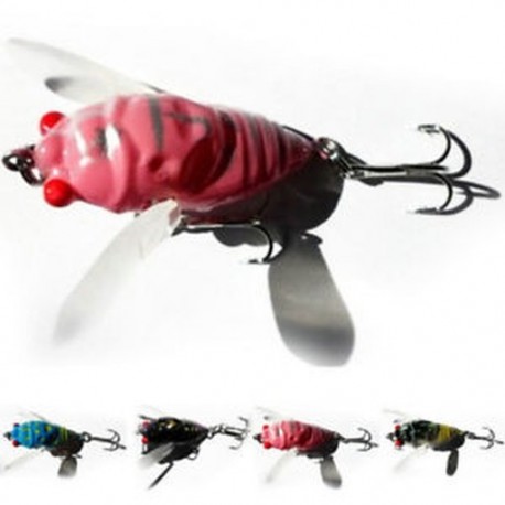 1db Cicada Bass rovar 4cm Horgász csalik Crankbaits horogok Garnélarák Minnow Frog Fish Baits Bass Tackle Tool