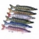 E 1db 11cm 13g halászati csalit Horgász csalik Crankbaits horogok Garnélarák Minnow Frog Fish Baits Bass Tackle Tool