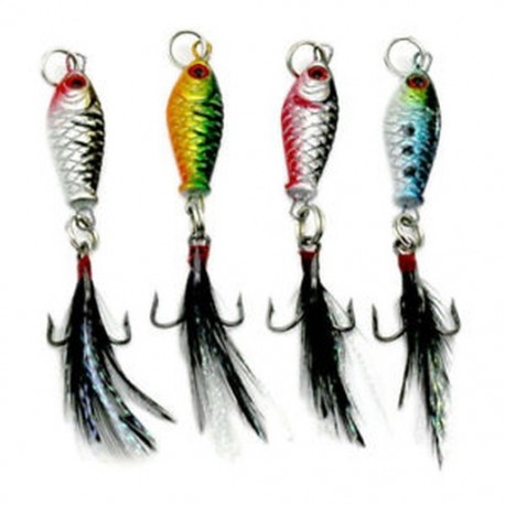 4db halászati csalit (hossza 2,5 cm ... Horgász csalik Crankbaits horog Minnow garnélarák béka Fish Baits Bass Tackle Tool