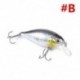 B 1db 7 cm-es 13g-os halászati csalit Horgász csalik Crankbaits horog Minnow garnélarák béka Fish Baits Bass Tackle Tool