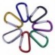 5X alumínium D-gyűrű karabiner kulcslánc csipesz Snap Hook Karabiner kemping kulcstartó