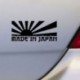 Piros Rising Sun készült Japánban JDM autó matrica matrica matrica dekor 3Color