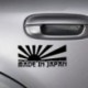 Piros Rising Sun készült Japánban JDM autó matrica matrica matrica dekor 3Color