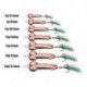 Rose Gold 15g Forró horgászbotok horgos dick spinner kanál csuklya csörgő fogantyú horog 15g-36g