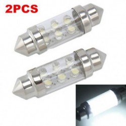 2X 6 LED Pure White Car Festoon belső Dome C5W könnyű lámpa izzó 36mm DC 12V