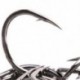 7 * 100db 10 méretű fekete válogatott horgászpálcás élezett horog Fishhook jig