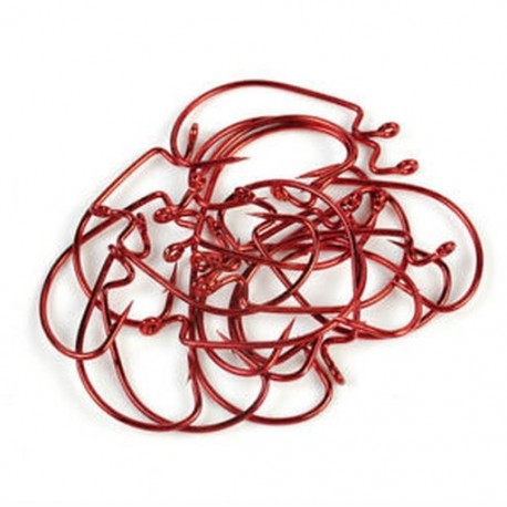 2 * (3,3 * 1,5 cm) 20db acél széles féreghorog akasztóhúzó horgos kampók a puha csípős csalik számára