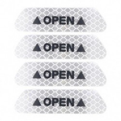 fehér 4db autós ajtó nyitott matrica fényvisszaverő szalag figyelmeztetés automatikus biztonsági matrica ajtó matrica