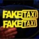 2db öntapadós autós matrica - FAKE TAXI felirattal