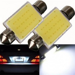 2PC DC 12V LED 41mm Festoon COB 12 zseton autós kupola olvasófény Autós világítás