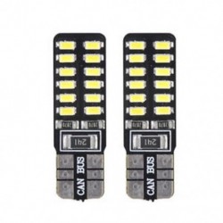 2X T10 168 194 W5W 3014 24SMD LED Canbus Nincs hiba Autó oldalsó öv Fény Fehér Beállítás