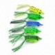 5db véletlenszerű 5db halászati csalik Nagy béka Topwater Crankbait horog Bass zsákmány eszköz