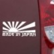 Piros Rising Sun készült Japánban JDM autó matrica matrica matricák matricák dekor