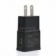 Fekete 5V 2A AC amerikai dugó 1 Port USB fali töltő Power Adapter utási telefon