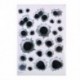 * 4 Vízálló 3D Bullet Holes Autó matrica Scratch Decal Motorkerékpár matricák 21X30CM
