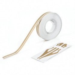 Arany 12 mm-es csíkosító csík Steamline kettős vonalú szalag autó test vinil matrica