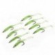 5.6cm 10PCS gumi világító angolna halászati csalik féreg basszus forgattyú bait kültéri halászat JP