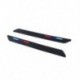2xBlack gumi elöl   hátsó lökhárító karcolásvédő csík sarokvédő matrica JP