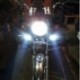 2db Spotlight univerzális LED-es motorkerékpár fényszóró tükör szerelés köd DRL   kapcsoló