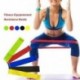 Piros Jóga ellenállás zenekarok Fitness gumi hurok Pilates edzés gyakorlat rugalmas zenekar