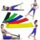 ALL 5 szín Jóga ellenállás zenekarok Fitness gumi hurok Pilates edzés gyakorlat rugalmas zenekar