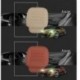 Fekete Univerzális 3D autós üléshuzat Légáteresztő PU bőrpárna matrac az automatikus székpárnára