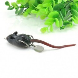 1PCS fekete gumi egér 5,5 cm Minnow garnélarák béka halászati csalit Bass hajtókar horgok Hal Crankbait fogantyú eszköz
