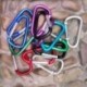 5X-es alumínium karabiner D-gyűrű kulcstartó csipesz karabiner karikagyűrű Hot