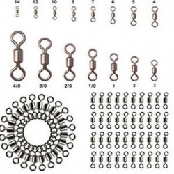 * 10 Rengeteg 100Pcs horgászcső tartó forgatható rozsdamentes acél tömör gyűrű csatlakozó
