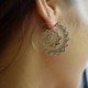 1 pár női Retro Boho kerek virág spirál kör fülbevaló ékszere ajándék kiegészítő